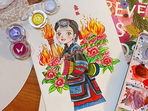 中国少数民族少女系列