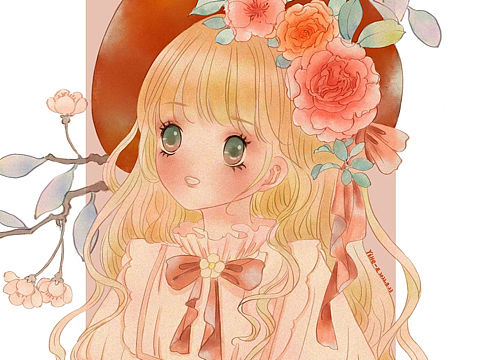 水彩少女/头像/二次元