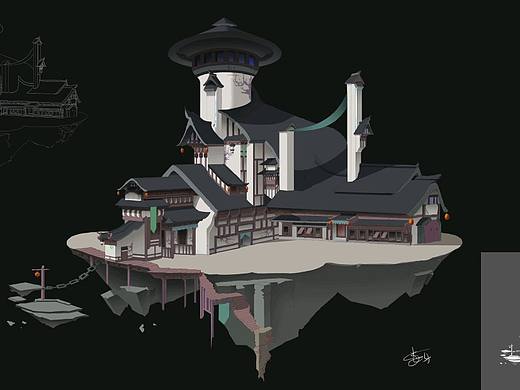 场景原画以及一些散画