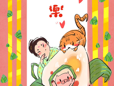 端午yo（个人主页-ZMzY1NjEyODg=） - 儿童插画 - 站酷设计师BRIICH原创素材 - 站酷ZCOOL