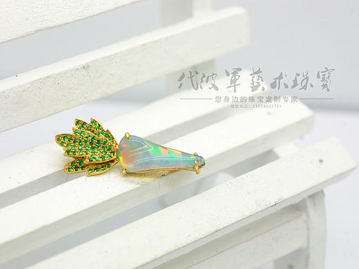 代波军艺术珠宝定制-----欧泊镶嵌设计作品欣赏