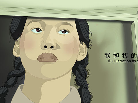 我和我的家乡电影插画