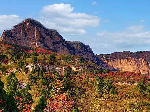 仙台山景区指示牌/大炮