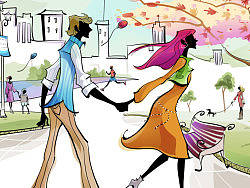 蜡人商业插画——都市之恋（个人主页-ZMjExODQ0OA==） - 艺术插画 - 站酷设计师蜡人漫画原创素材 - 站酷ZCOOL