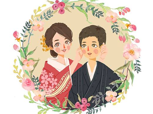 小木偶风格插画定制（个人主页-ZMzA0MTkzODg=） - 艺术插画 - 站酷设计师几维不是猕猴桃原创素材 - 站酷ZCOOL