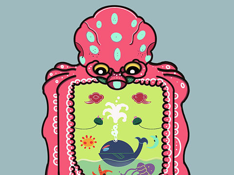 大章鱼（个人主页-ZMzcwNjE3ODg=） - 创作习作 - 站酷设计师菠萝壹原创素材 - 站酷ZCOOL