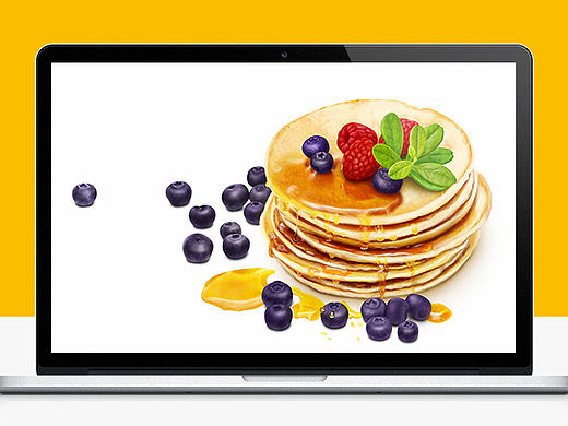 写实风格练习-Blueberry Cake