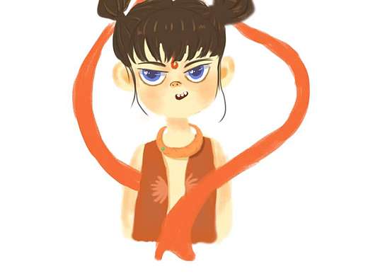 插畫練習(xí)小哪吒（個(gè)人主頁(yè)-ZMzk3NjMxMDQ=） - 創(chuàng)作習(xí)作 - 站酷設(shè)計(jì)師喜上一丁原創(chuàng)素材 - 站酷ZCOOL