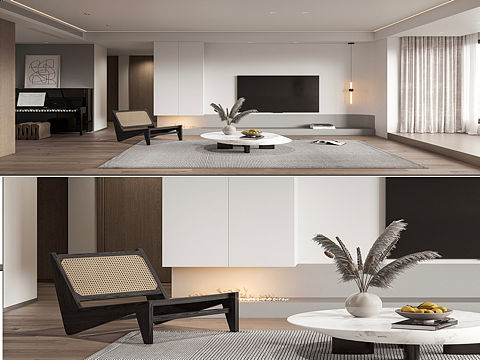 🔥异地设计—大连180平 极简白➕原木色