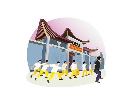 新南海人旅游景点图标绘制