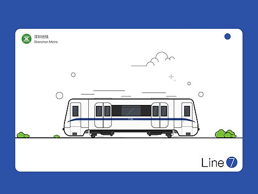 深圳地铁7、9号线迷你列车