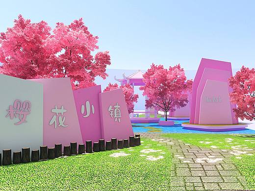 樱花节美陈 dp点