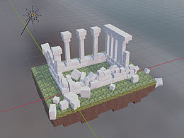 blender建模练习- 遗迹