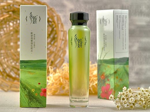 护肤品包装 化妆品 绿色 自然系列包装