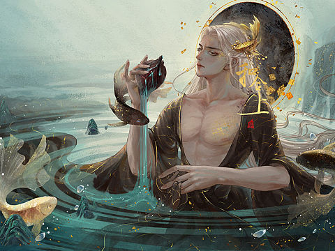 鲛人（个人主页-ZNDU3Njk1MDA=） - 商业插画 - 站酷设计师和合上原创素材 - 站酷ZCOOL