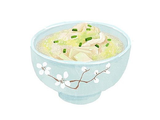餐厅灯箱手绘菜品