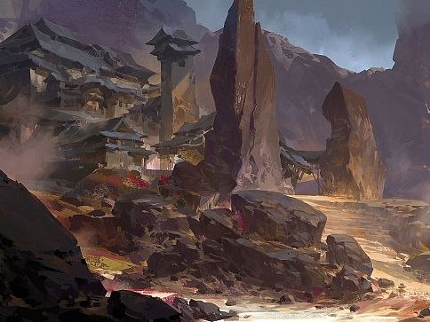 从戈壁到森林的概念，江湖险恶（含绘画过程解析）（个人主页-ZMTI2MDc5MDQ=） - 概念设定 - 站酷设计师gliulian原创素材 - 站酷ZCOOL