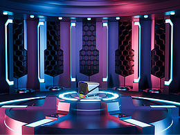 JH/晶华 ( RGB七彩虹斜方蓝牙音箱 )C4D3C产品动画