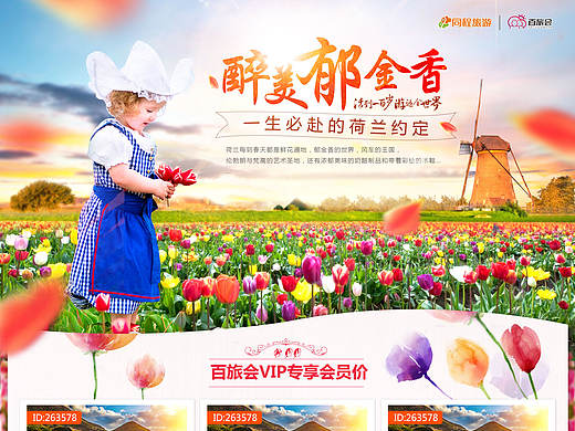 2016系列-郁金香旅游海报