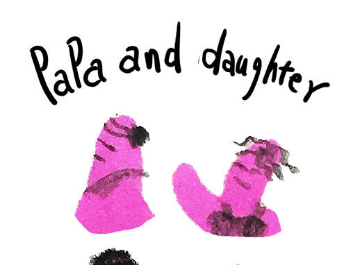 小豆本之父女故事（個(gè)人主頁-ZMTc5NzU5OTY=） - 商業(yè)插畫 - 站酷設(shè)計(jì)師tjlty007原創(chuàng)素材 - 站酷ZCOOL