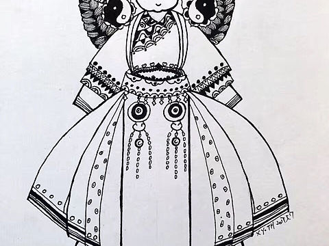 黑白画系列（个人主页-ZMzAxOTYyMjg=） - 创作习作 - 站酷设计师英子手绘插画控原创素材 - 站酷ZCOOL