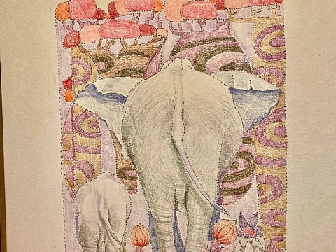 #母子鉴#彩铅插画