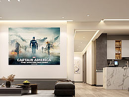 暖色系現(xiàn)代簡約無主燈、開放式廚房設(shè)計(jì)