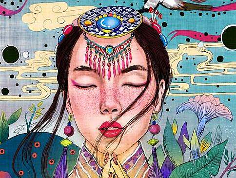 祈愿（个人主页-ZMTkxNDE3MTI=） - 商业插画 - 站酷设计师插画师杨小冒原创素材 - 站酷ZCOOL