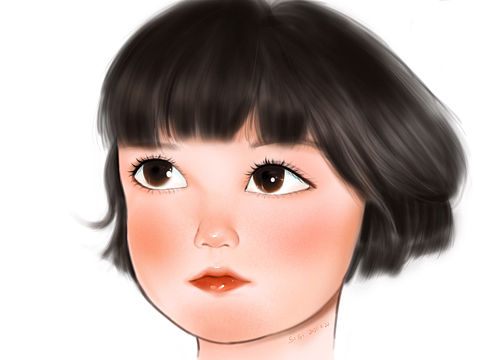 人物 头像 插画