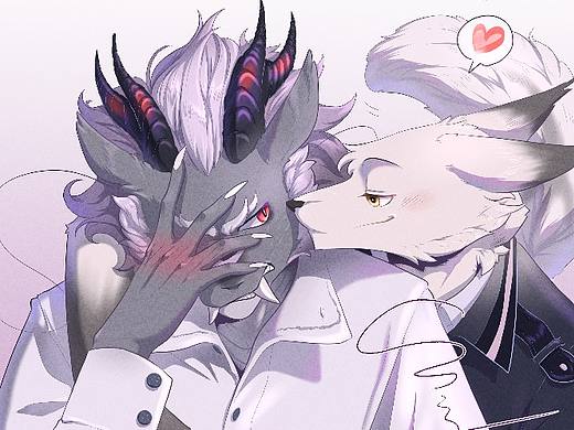 兽人黑白漫画 恶龙老板x保安狐狸（个人主页-ZNTY3MTM5MTI=） - 短篇/格漫 - 站酷设计师Ssj舍舍迦原创素材 - 站酷ZCOOL