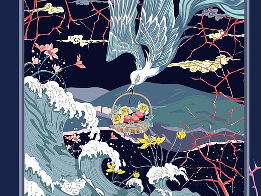 劳动节丝巾设计（个人主页-ZNDQ2MzM2MzY=） - 其他平面 - 站酷设计师Z01565629原创素材 - 站酷ZCOOL