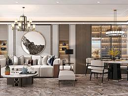 金地云海壹号新中式效果图