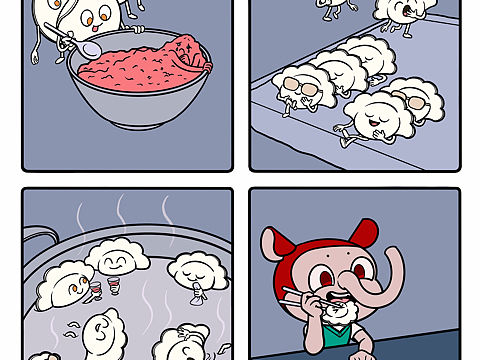 【原创漫画】饺子