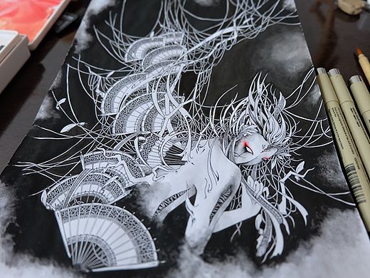 #临摹# 《岂泠》(原画:VIKI_LEE)