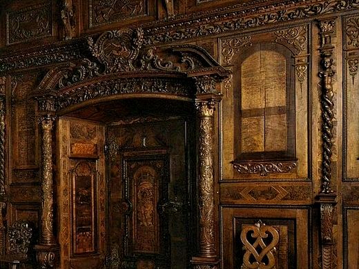 欧式古典全实木墙裙护板装饰太精致！