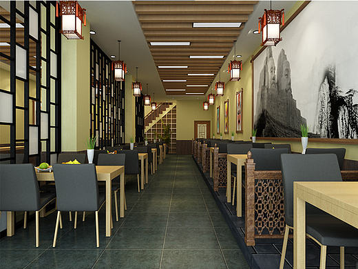 餐饮室内装修效果图（个人主页-ZMTY2NTk4Mjg=） - 家装设计 - 站酷设计师因为有你所以有我原创素材 - 站酷ZCOOL