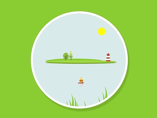 四季 春夏秋冬 小色稿 插画 装饰画