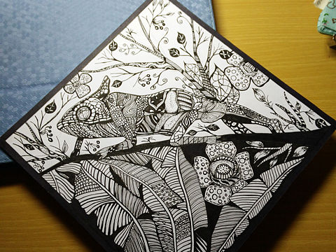黑白装饰画
