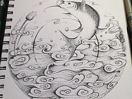 吉祥圖案《錦鯉》