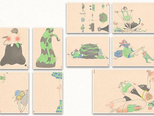 原创插画明信片