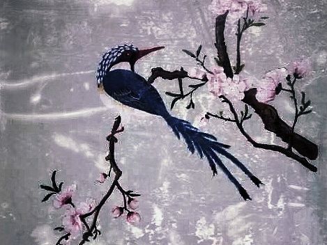 喜鹊墙绘的两个版本（个人主页-ZODAxMjQzMg==） - 工艺品设计 - 站酷设计师黄伟达绘典文化原创素材 - 站酷ZCOOL