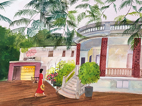 【鼓浪屿旅行插画+手绘记录】林田原创