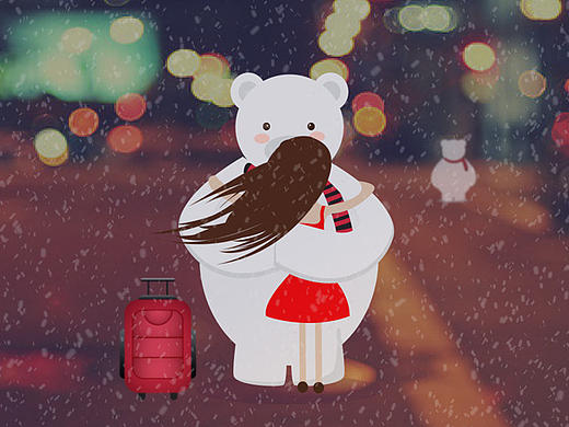 初雪（個人主頁-ZMTkxMzM1NjQ=） - 商業(yè)插畫 - 站酷設計師西柚丫頭原創(chuàng)素材 - 站酷ZCOOL