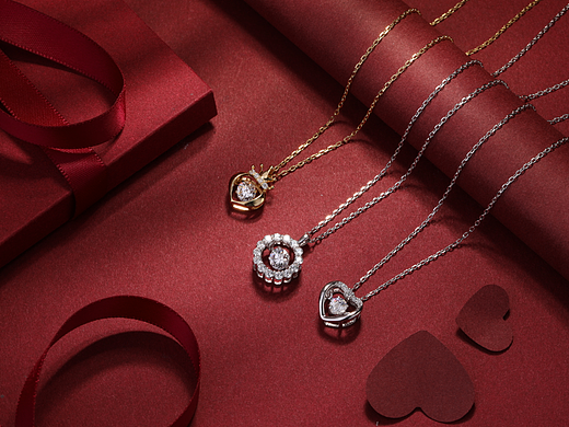 红色背景首饰系列