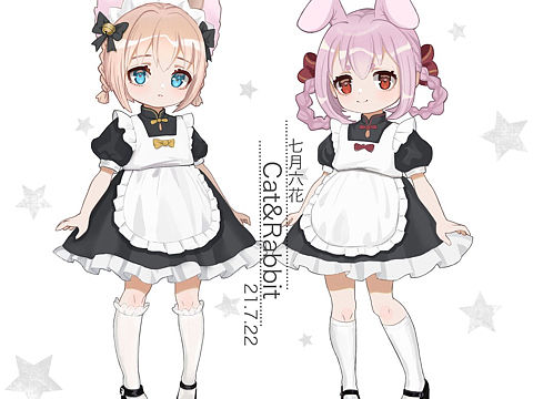 猫★兔（个人主页-ZNTQ2NDU3MTI=） - 创作习作 - 站酷设计师七月六花原创素材 - 站酷ZCOOL