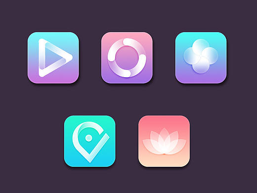 app图标（小练习）（个人主页-ZMTc2NDg2NjA=） - 图标 - 站酷设计师大眼儿妹原创素材 - 站酷ZCOOL