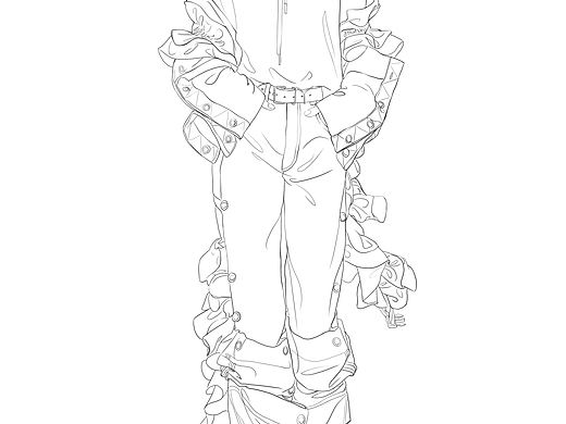 服装插画练习（个人主页-ZMjY4Nzg1ODg=） - 创作习作 - 站酷设计师花园没有花原创素材 - 站酷ZCOOL