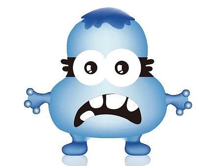 卡通病毒怪物绘制