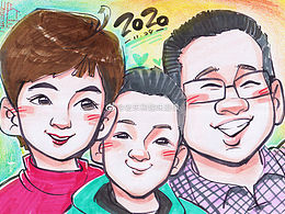 肖像漫画来图定制