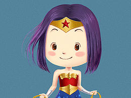 Super girl 插畫(huà)——神奇女